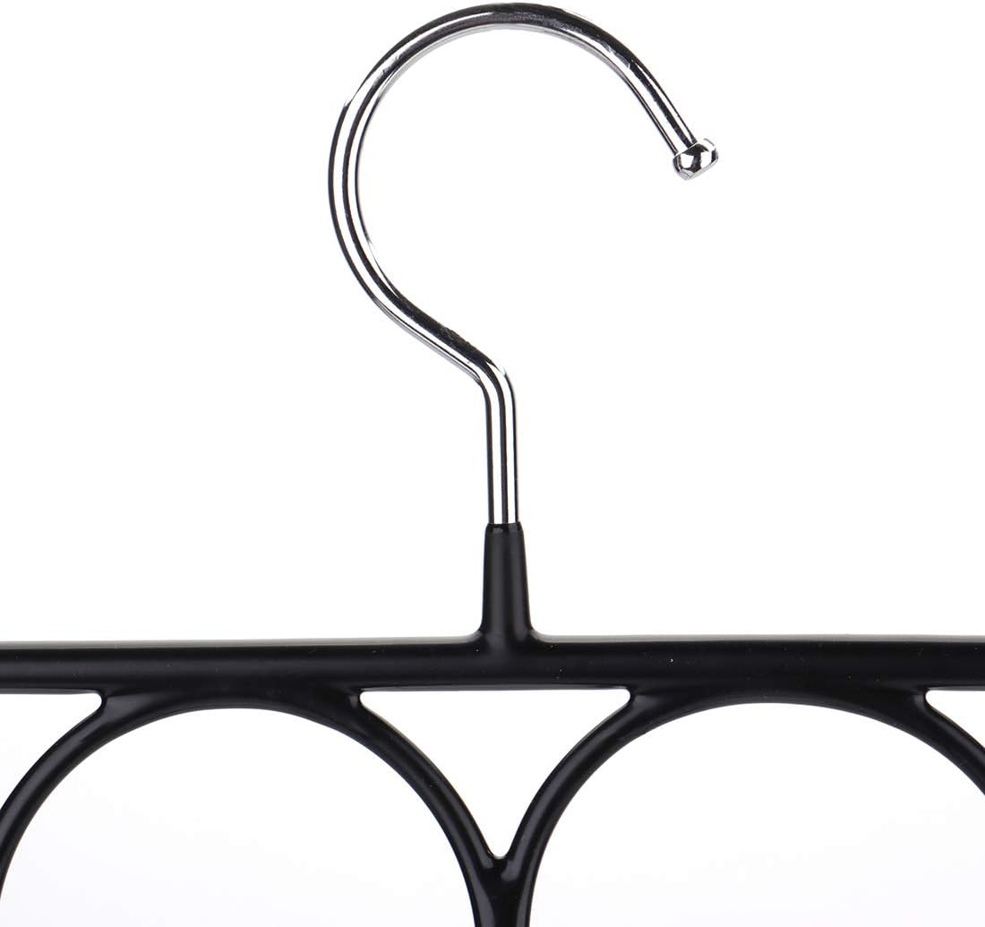 Tosnail 3 Pack Total 48 Rings Steel Non-Slip Tie Hanger Scarf Hangers Scarf Organizer Scarf Holder Legging Hanger Closet Space Saver
