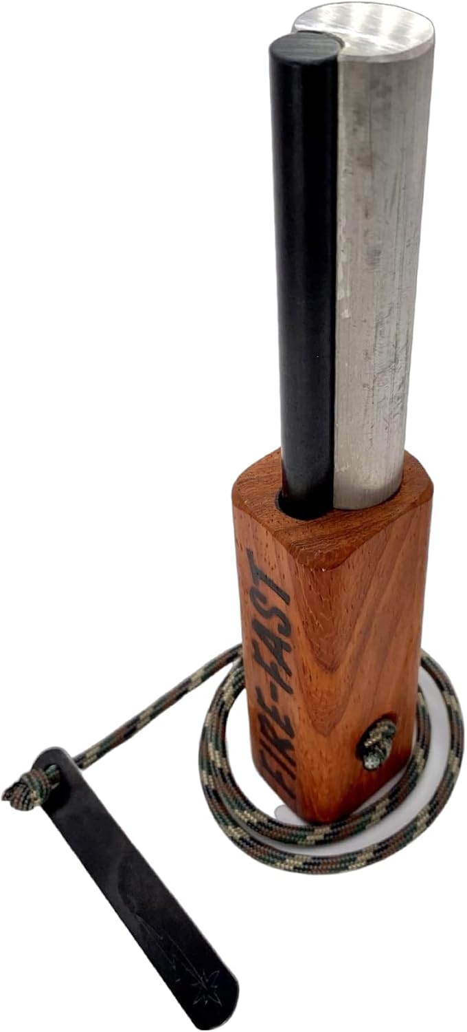 Fire-Fast Trekker. Best Emergency Waterproof Survival Fire Starter. Magnesium...