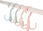 360° Rotating Four-Claw Hanger Hook for Closet Multi-Purpose Space-Saving Organizer for Bags Belts Hats and Accessories