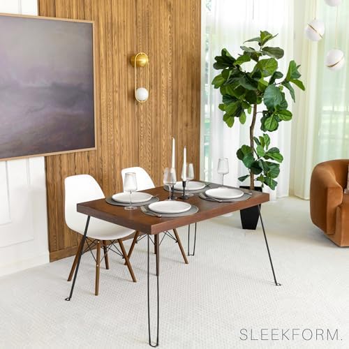 Sleekform Wooden Folding Dining Table for 4, 47 x 30 Inch