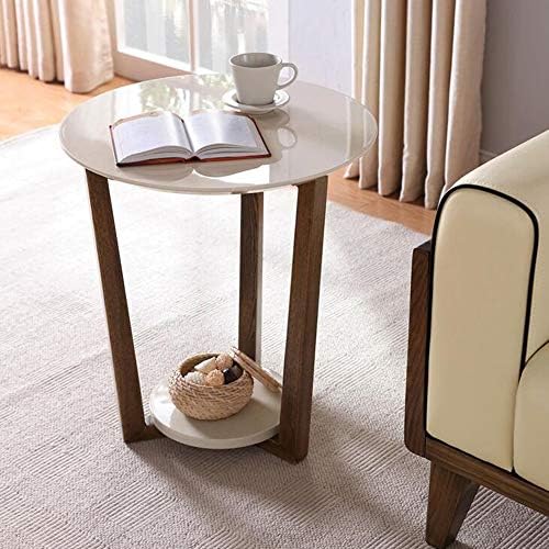 Telephone Table, Round Sofa Side End Tables Coffee Table/Nightstand,Plant/Tel...