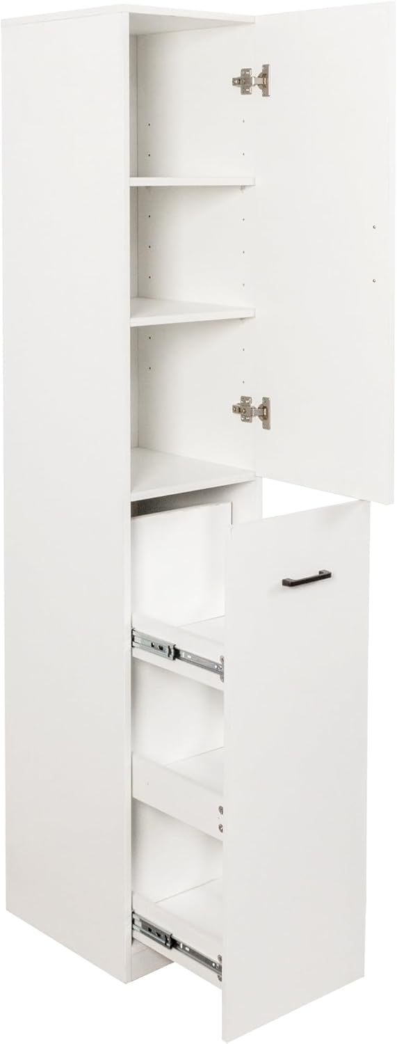 71" Spice Cabinet Pantry Cabinet for Kitchen, Tall Slim Storage Cart wit...