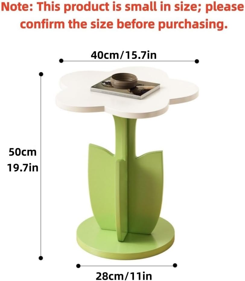 Funky Decorative Flower-Shaped Side Table, Modern Creative Couch Table with P...