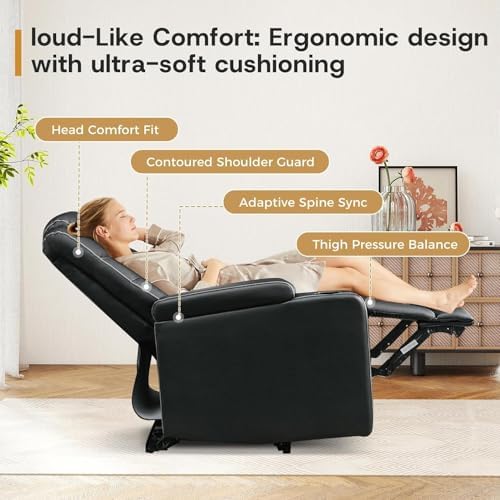 ANJ Power Home Theater Recliner Chair Set of 2, Electric Movie Theater Seatin...