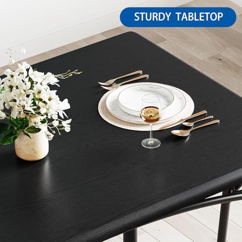 IDEALHOUSE Dining Table Set for 4, Kitchen Table with Chairs for 4, Rectangul...