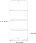 NIUBEE Belt Organizer, Acrylic 4 Layers Belt Case Storage Holder and Display for Accessories like Jewelry,Watch,Bracelets