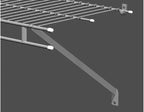 ClosetMaid 75355 Wire Shelf End Caps, 24 Large and 60 Small, 84 Pack, White