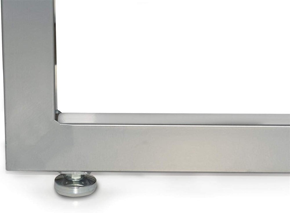 2-Piece Set of Rectangular Nesting Tables, Modern Style, Steel Frame with MDF...