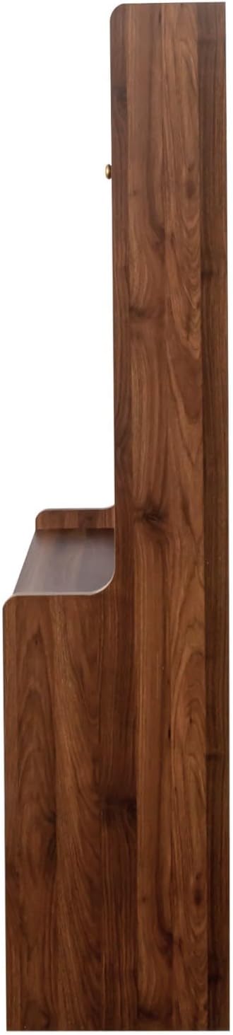 KEIKI 70.87" Tall Kitchen Pantry Storage Cabinet with Countertop, Glass ...