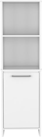 Farmhouse Kitchen Pantry Feery, Single Door Cabinet, Interior and External Shelves,for Kitchen Home