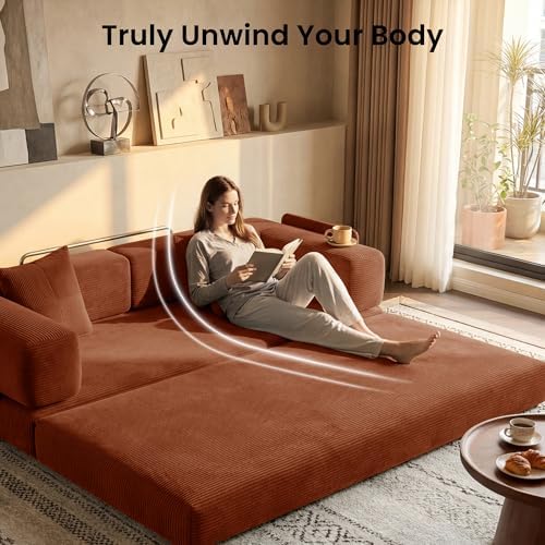 78.8" Convertible Futon Sofa Bed, Couch for Living Room | Corduroy Loves...