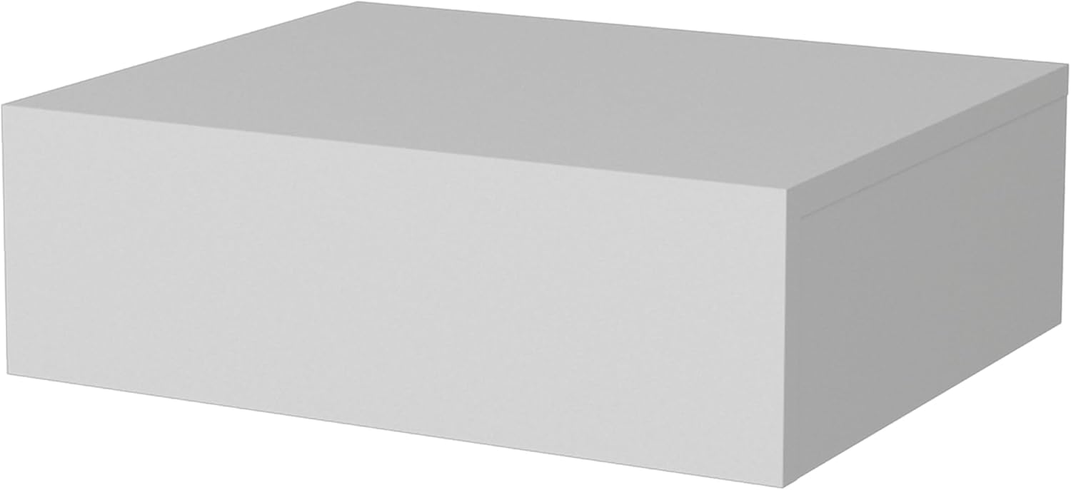 Floating Nightstand Milano, Compact Wall Mounted Bedside Table with Drawer for Small Spaces