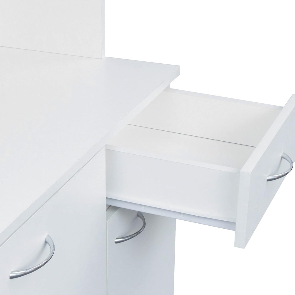 LUMISOL Kitchen Pantry Cabinet, Solid Wood Kitchen Hutch with Microwave Stand...