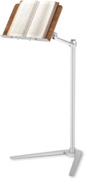 FAHKNS Book Stand for Reading，Multifunctional Book Stand for Reading with Wooden Platform & Elastic Book Clip，Suitable for Holding Books，Laptops，Tablets，Mobile Phones，Projectors