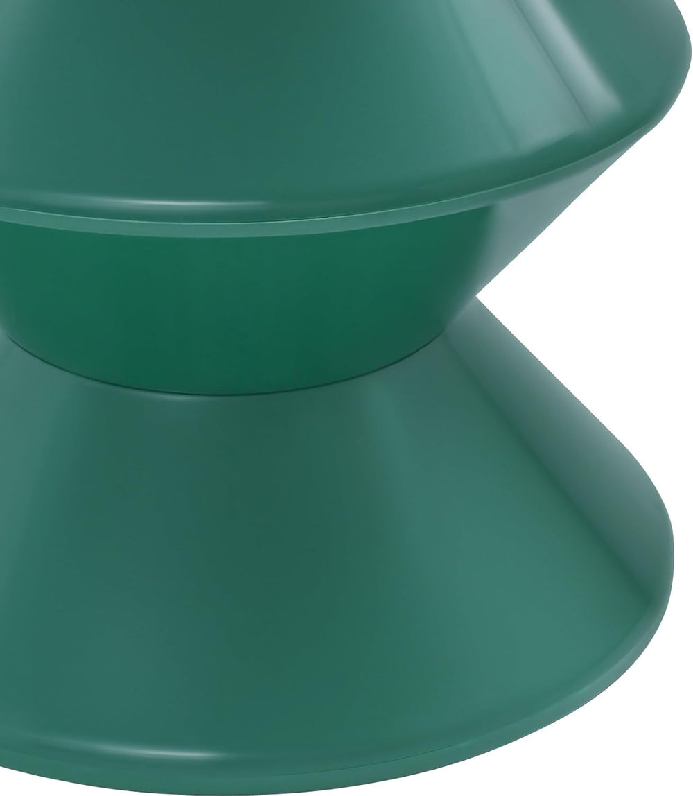 Plastic Side Table - Modern Round Multi-Layer End Table for Sofa, Bedroom &am...