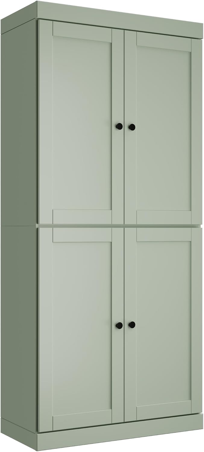 Palace Imports Solid Wood Kitchen Pantry Cabinet - 71.5" Tall x 32"...