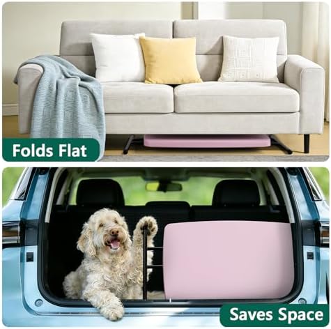 30 Inch Folding Table, Adjustable Height TV Tray for Small Spaces, Heavy Duty...