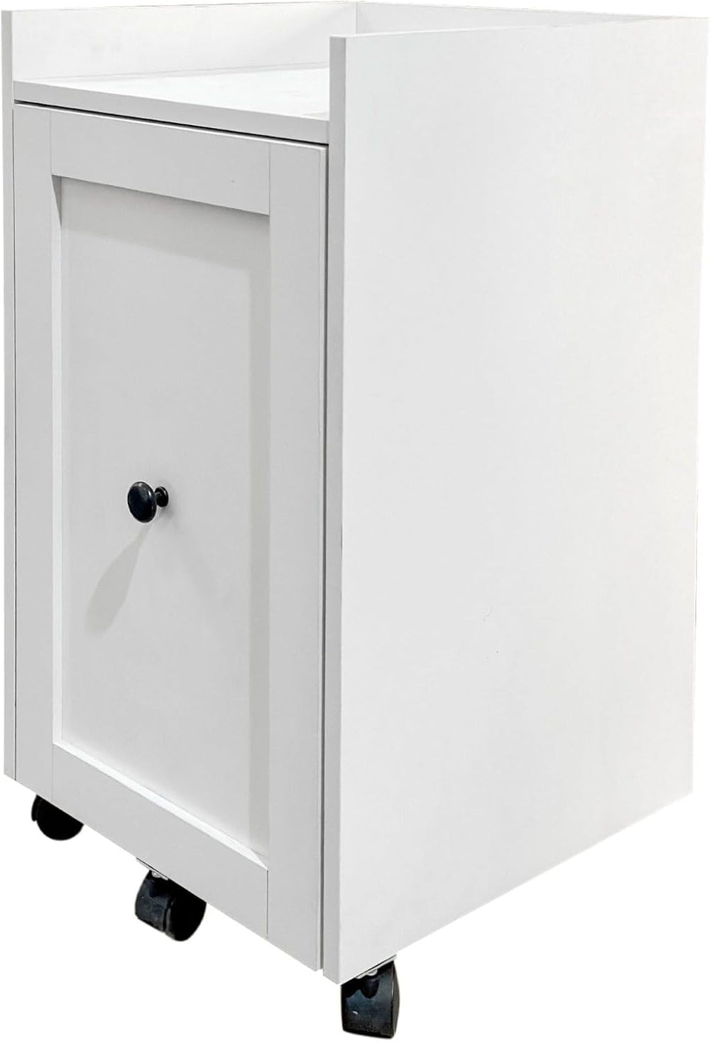 Sliding Pantry Organizer Cabinet with Wheels, 3 Tier Pull Out Snack Storage R...