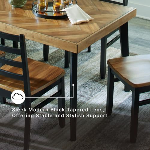 Signature Design by Ashley Blondon 7-Piece Wood Dining Table Set for 6