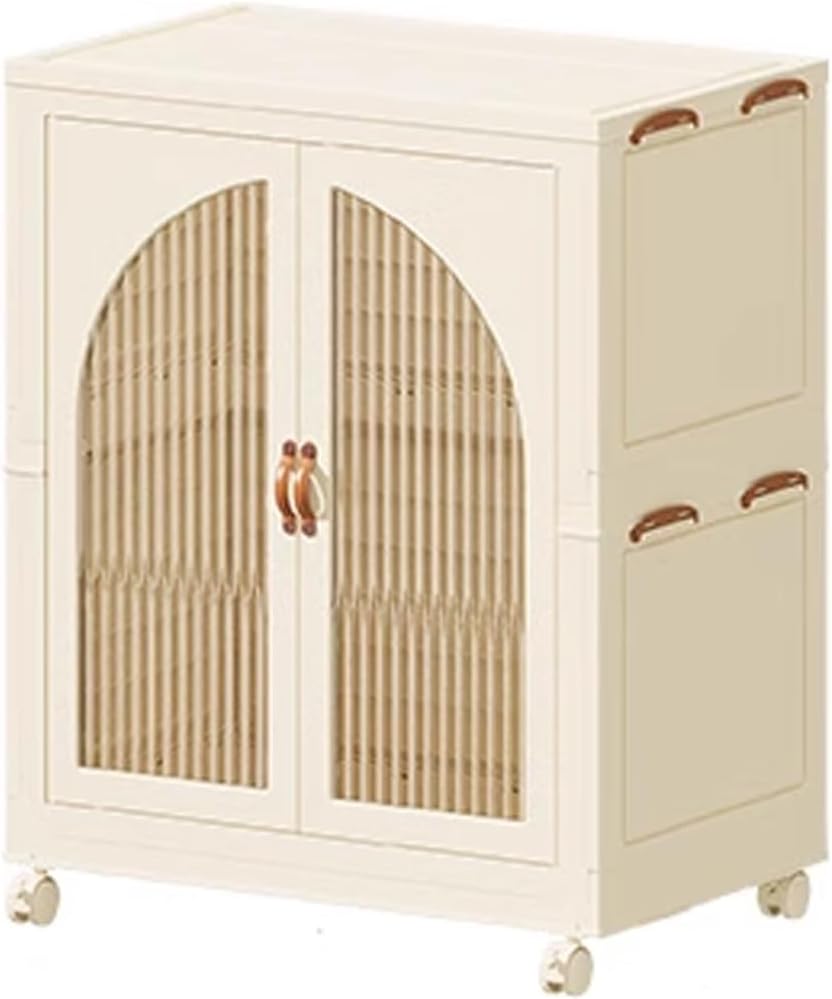 Heavy Duty Clothes Rack - Portable Foldable Wardrobe with Hanging Space on Wh...