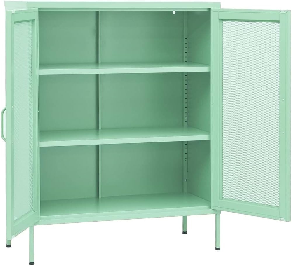 Mint Steel Storage Cabinet 13.8" W x 31.5" L x 40" H, Adjustab...