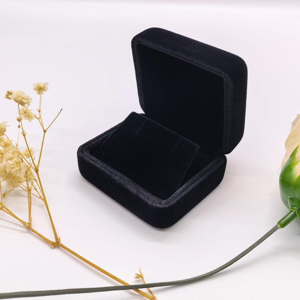 2 Pieces Velvet Earring Box,Stud Earring Case,Jewelry Gift Box | for Proposal,Engagement,Wedding,Anniversary and Birthday