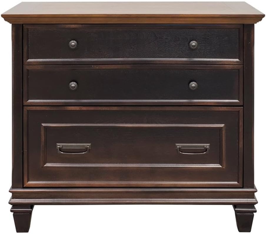 Martin Furniture Hartford Wood Lateral File with Locking Legal/Letter File Dr...