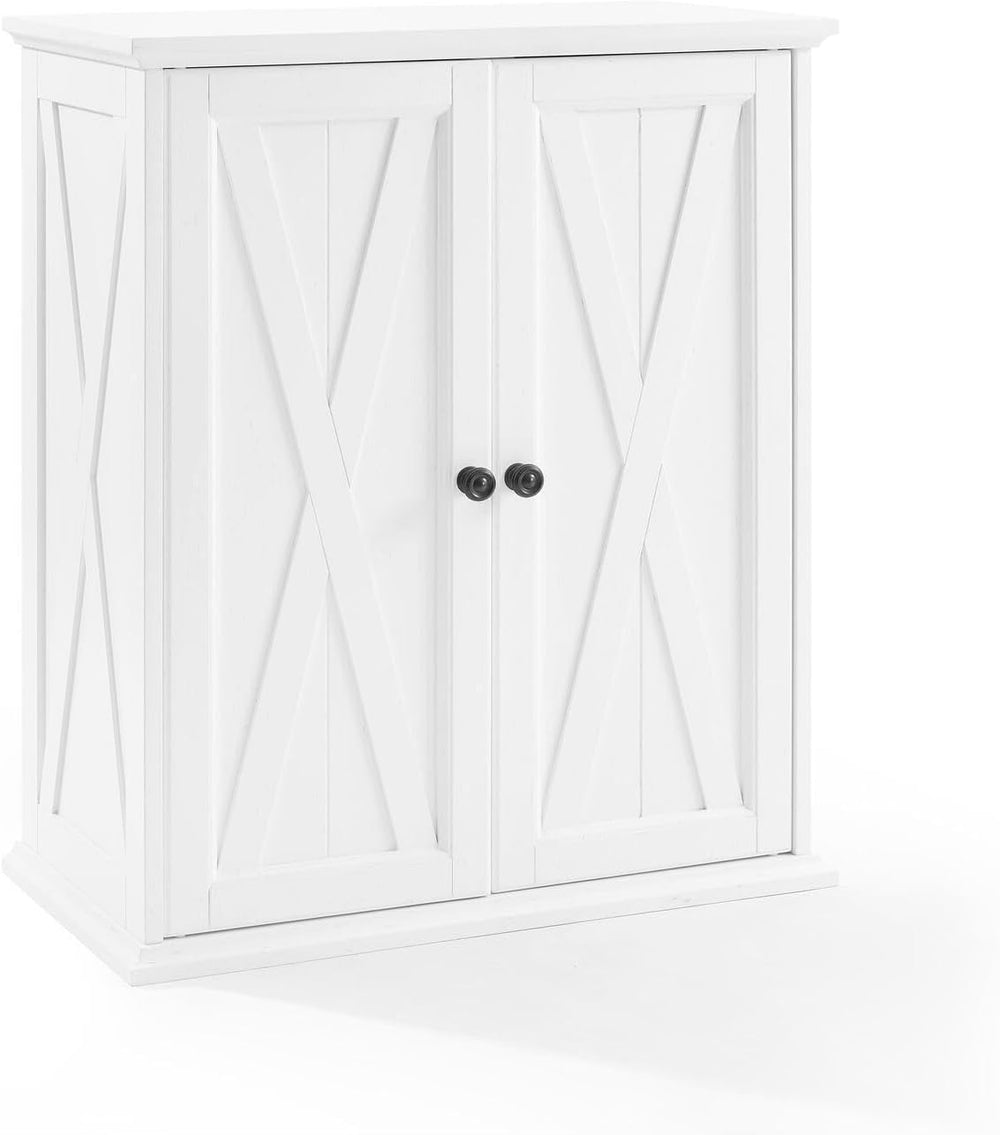 HomeStock Pantry Cabinet - Stackable Kitchen Storage, Adjustable Shelves, Whi...