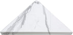 Palisade Vinyl Waterproof Corner Shower Shelf in Carrara Marble/Urban Glacier