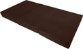 D&D Futon Furniture Trifold Foam Bed, Folding Ottoman Mattress (Brown, Twin Size (6 x 39 x 75))