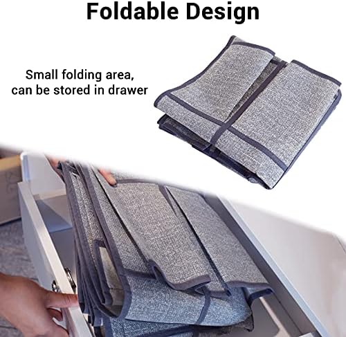 Over the Door Shoe Organizer,Hanging Shoe Rack Storage Holder with 24 Extra Large Fabric Pockets for Closet,Men Sneakers,Women High Heeled Shoes,Slippers,Grey 61.4''x22''