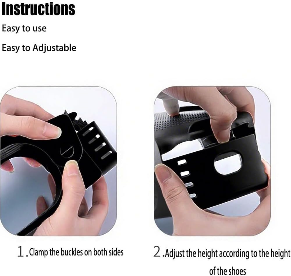 Folding Shoe Racks,Shoe Organizer for Bathroom or Bedroom,Space-Saving Shoe Holder,Black