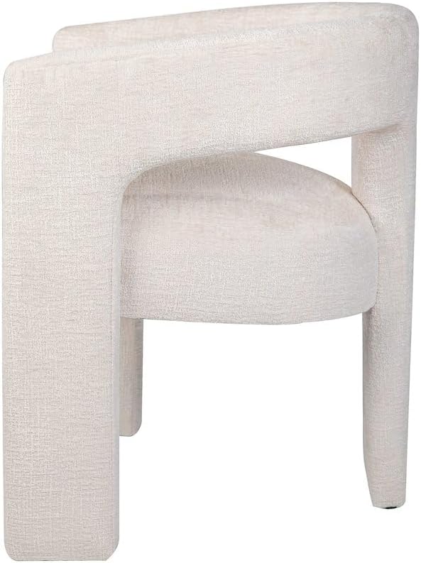 Jofran Gwen Jacquard Upholstered Accent Chair, Modern Luxury Plush Sculptural...