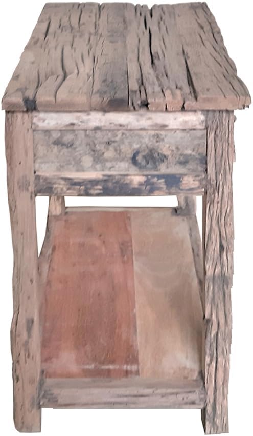 31.5x17.5x31.5 Rustic 2 Drawer Kitchen Island