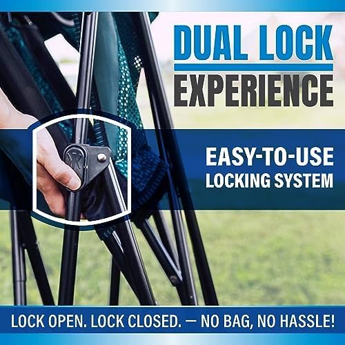 Kijaro Dual Lock Portable Camping Chairs - Enjoy the Outdoors with a Versatil...