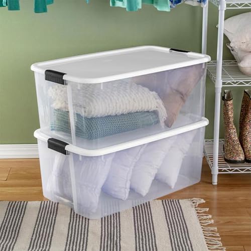 Sterilite Ultra Latch Box with Lids for Home and Office, 116 Quart, 8-Pack | ...