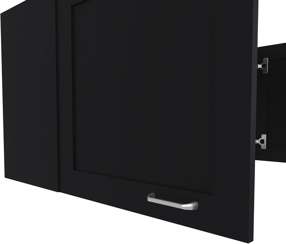 Wall Cabinet with 2 Doors, Pantry Locker Sideboard Cupboard for Kitchen Hallw...