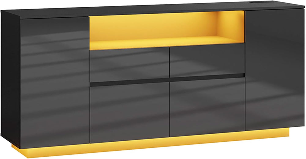 70 Inch Sideboard Buffet Cabinet with Storage, Kitchen Buffet Storage Cabinet...