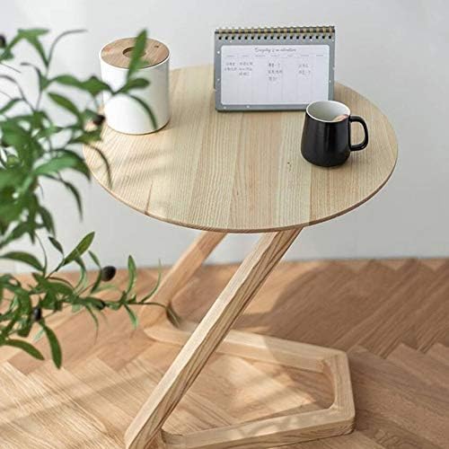 Telephone Table, Solid Wood Round Side Table/Telephone Rack,Save Space,Art Si...