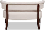 Jennifer Taylor Home Jared Roll Arm Tufted Bench Settee with Back