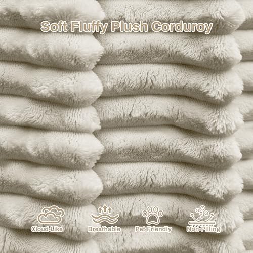 ONEMMLION 96" L-Shaped Cloud Couch Sofa with Chaise, Beige White