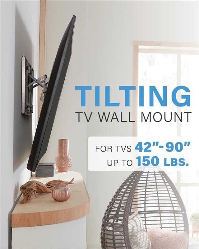 SANUS Tilting TV Wall Mount for 42" to 90" TVs - Universal Wall Mou...