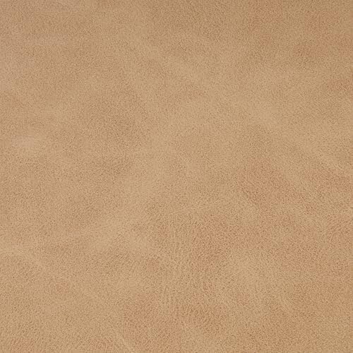 HomePop 17" Organic Shape Ottoman - Sand Faux Leather