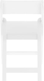 Flash Furniture Hercules Tucker Commercial White Resin Folding Chair - Lightweight, Vinyl Padded Removable Seat, Indoor Outdoor Use, Event & Wedding Ready, Set of 2