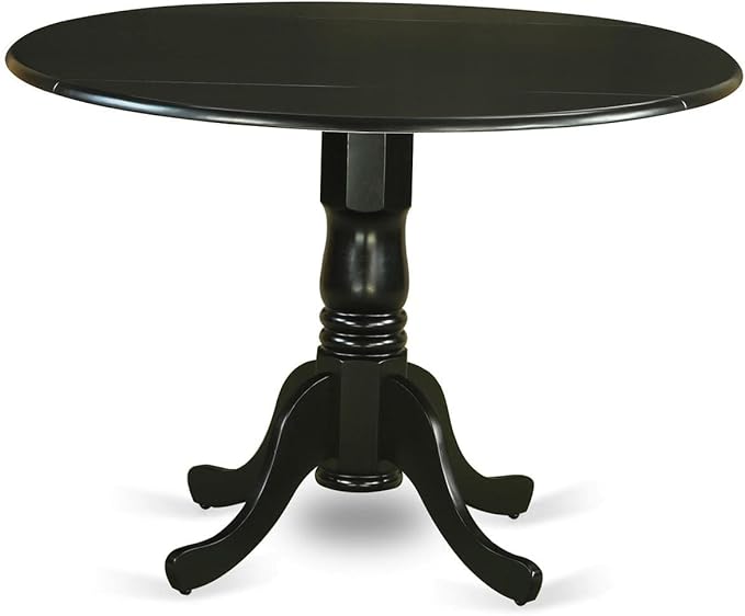 East West Furniture DLAB3-BLK-61 3 Piece Kitchen Table & Chairs Set Conta...