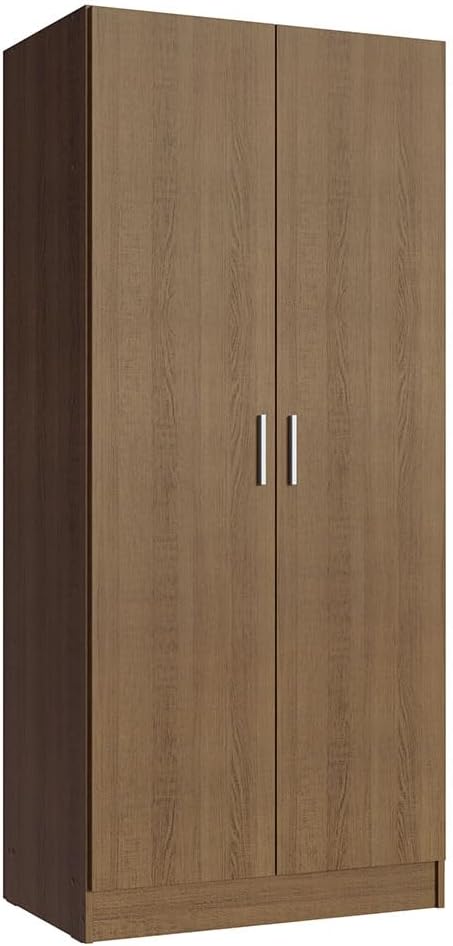 Madesa Kitchen Pantry Storage Cabinet with 2 Doors, Ample Shelf and Hanging S...