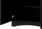 Ball & Cast Farmhouse TV Stand with 2 Drawers for TVs up to 70",Wood Grain Sideboard Buffet Cabinet w/Rustic Handles and Adjustable Shelf,Entertainment Center for Living Room,Bedroom,Black
