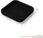 Microfiber Jewelry Display Flat Tray for Rings Earrings Necklace Bracelet, Jewelry Photograph Display Catchall Organizer Tray Dish(XS,Black)