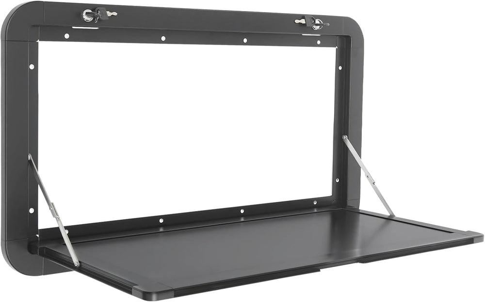 Foldable RV Table 31.5 x17.72 inch Black, Wall Mount Folding Camper External ...