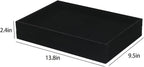 2pcs/Set Velvet Jewelry Tray, Grids Large Storage Tray for Bracelet Bangle Beads Display, Jewellery Organizer Box Tray for Home Drawer or Shop Store Selling Show (Black Velvet)